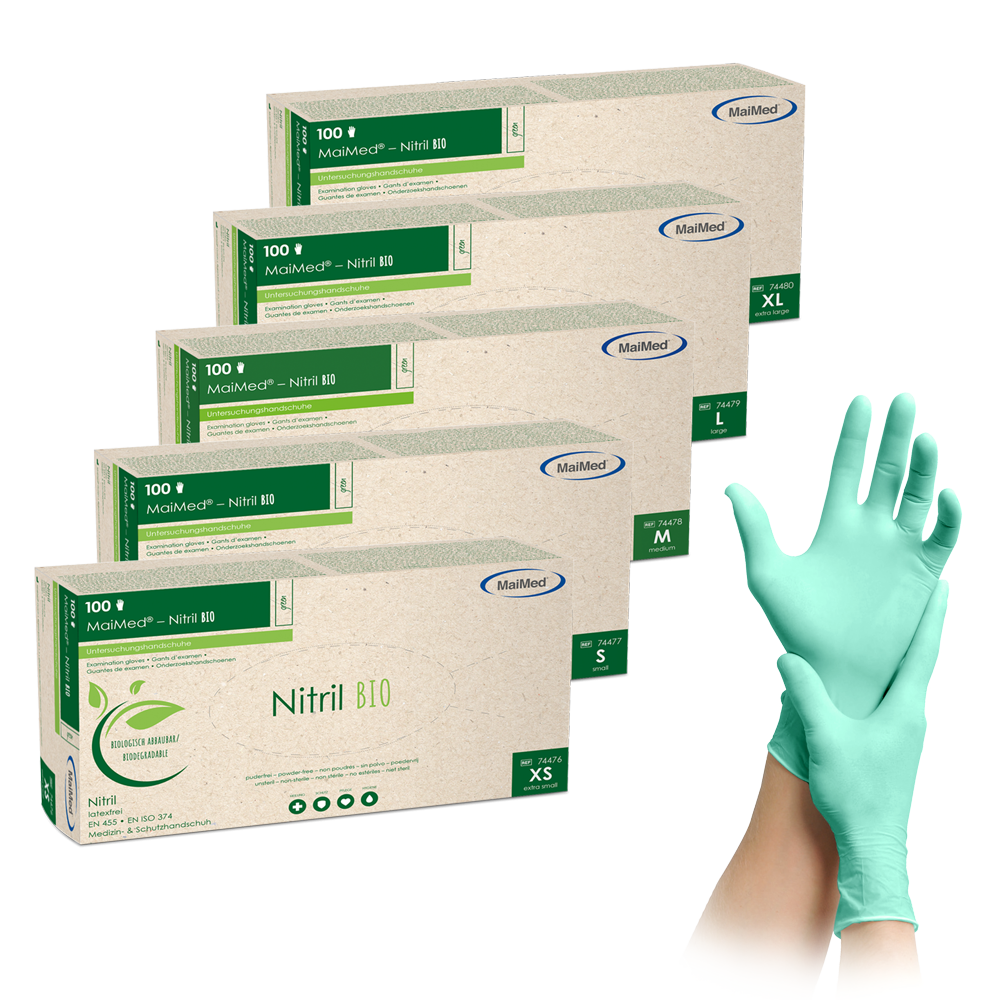 MaiMed-Nitril BIO - Einmalhandschuhe biologisch abbaubar
