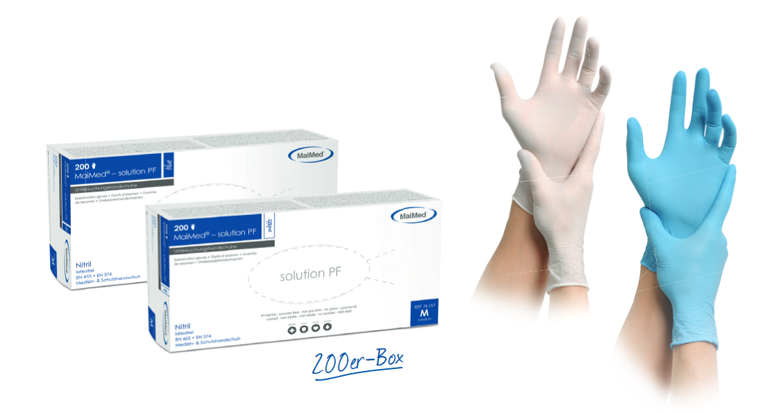 MaiMed® solution PF - Nitril Einmalhandschuhe - 200 Stk.