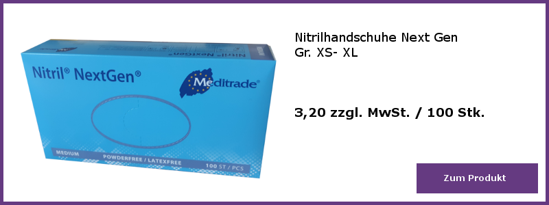 Nitrilhandschuhe NextGen 3,20 € zzgl. MwSt