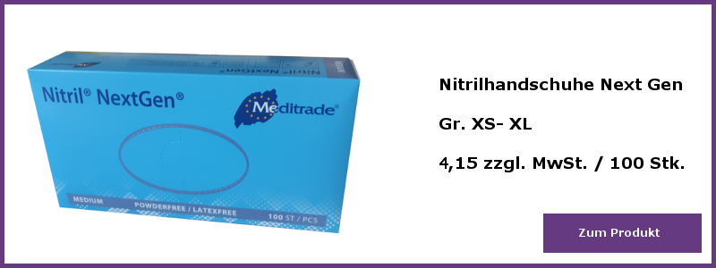 Nitrilhandschuhe NextGen 3,20 € zzgl. MwSt
